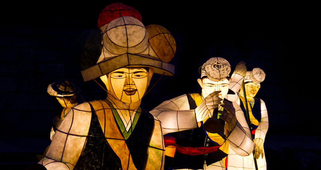 Korean Male Lanterns in the Cheonggye Stream