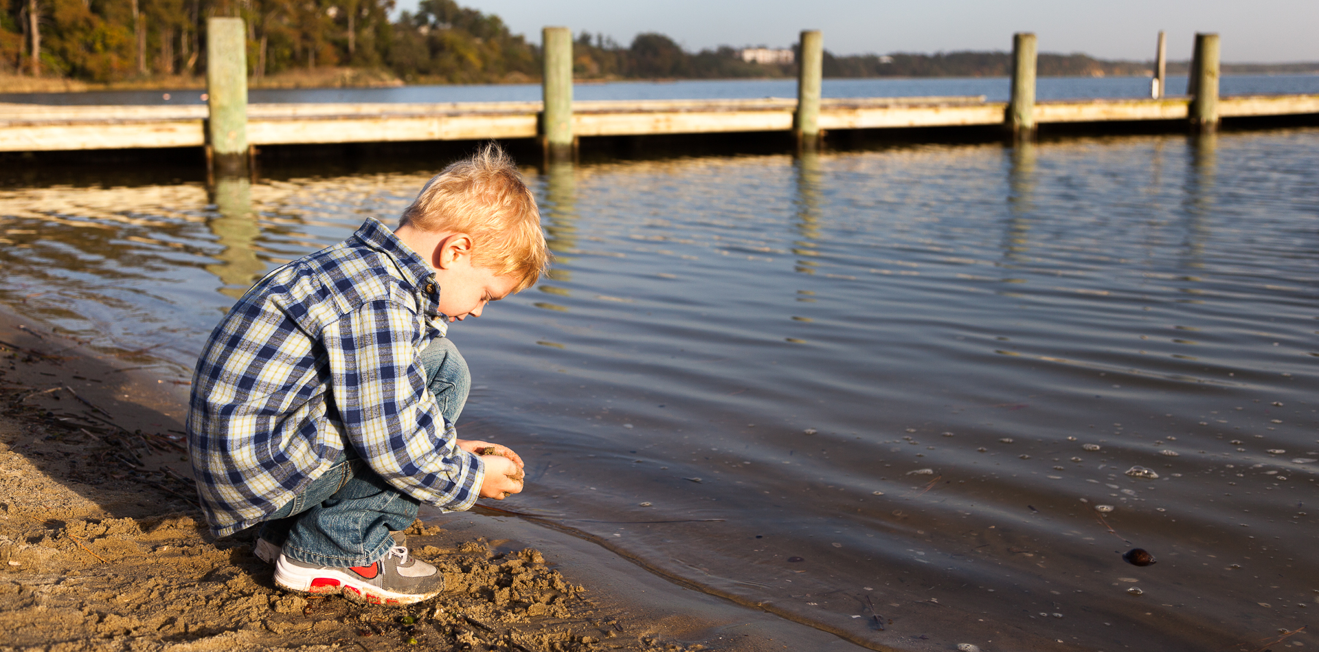 Young child by the water