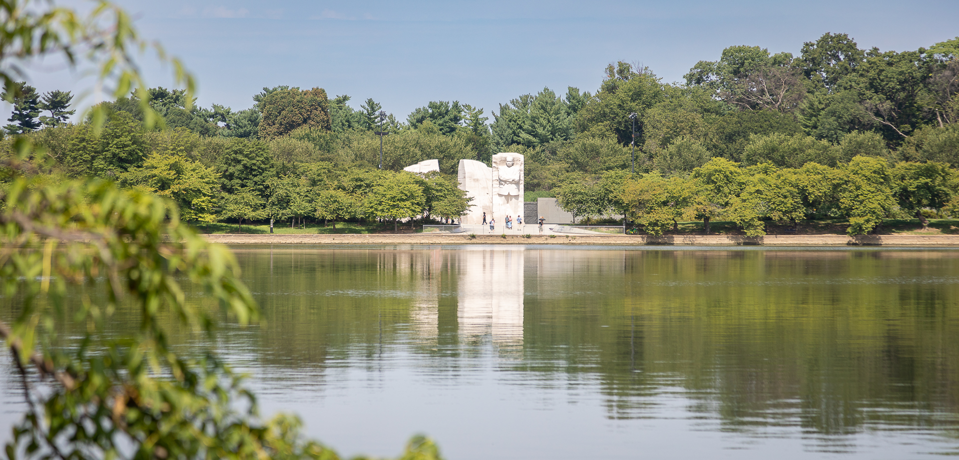 Martin Luther King, Jr. Memorial and it's reflection in the Tidal Basin
