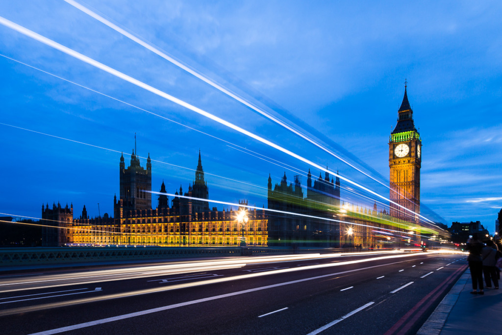 3 camera settings for creative control were used to create this photo of Big Ben with light trails